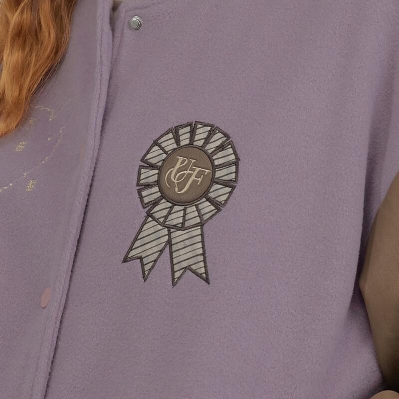 unifree American Campus Style Embroidered Wool Blend Varsity Jacket