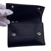 LOEWE Anagram linen leather Tri-fold wallet black leather unisex Used