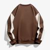 Sudadera de Hombre con Cuello Redondo Diseño de Bloques de Color Pulóver Informal Top Streetwear