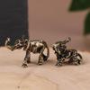 1 Piece Living Room Office Metal Animal Crafts Retro Brass Auspicious Elephant Ornament Diy Decoration