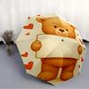 1pc Teddy Bear LoveAutomatic Open/close Umbrella, 8-Rib Sturdy Structure, Portable Travel Umbrella, Parties, Everyday Usec65