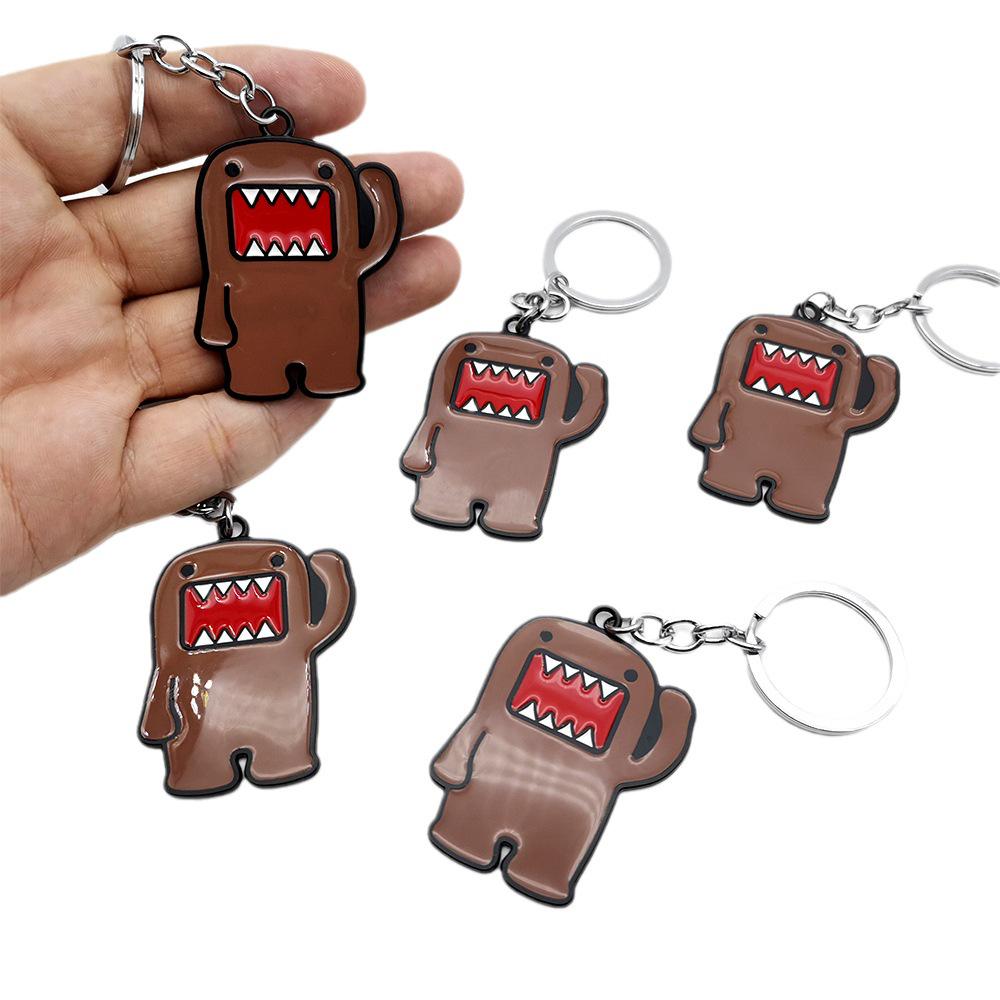 Domo-kun Kreslený Kovový Přívěsek na Klíče Ozdoba