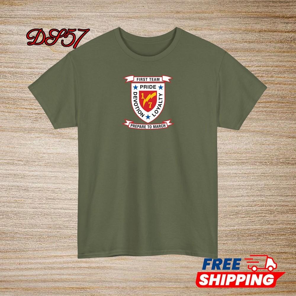 1st Battalion 7th Marine Regiment USMC Logo T-Shirt S to 5XL Made In USA Unisex T-Shirt XXXXL