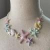 Colorful Starfish Shell Necklace for Women, Versatile Clavicle Necklace Accessories for Summer Beach Travel Photos