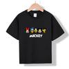 MC-91 MINISO 2026 Summer Disney Mickey & Friends Kids 100% Cotton T-Shirt Boys Girls Short Sleeve Casual Top