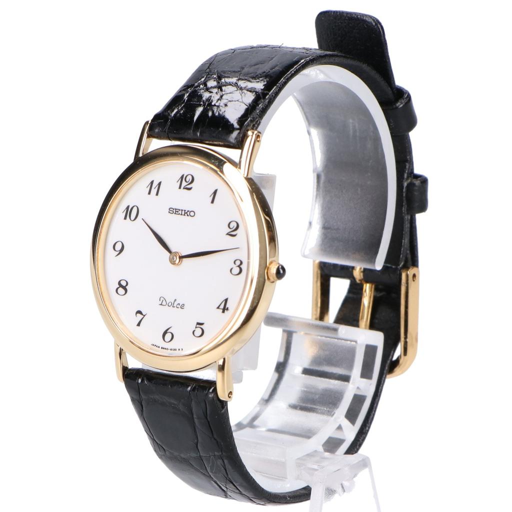 Seiko 8N40-6080 18KT Dolce Quartz Watches Yellow GoldUsed