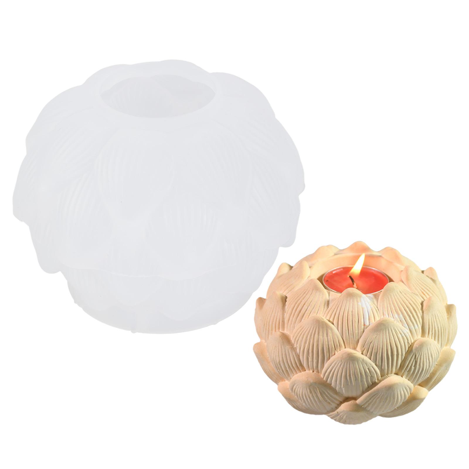 

Креативная форма для подсвечника в виде бутона лотоса, художественная силиконовая форма для подсвечника в виде цветочного бутона для свадебного декора и украшений