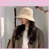 Trendy Embroidered Cotton Polyester Women's Sun Hat Versatile Bucket Hat For All Seasons