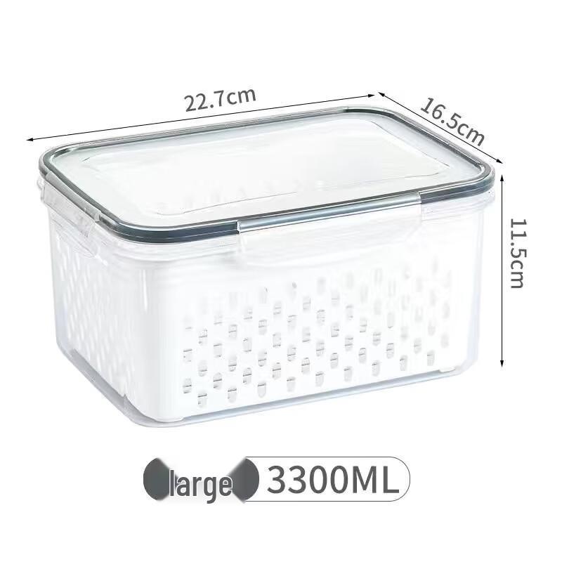 

Ruhan Refrigerator & Freezer Drainable Food Storage Container