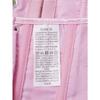 Top Corsetto Bustier Senza Spalline Ricamato Floreale in Raso Rosa con Ganci Anteriori Steccato per Donna
