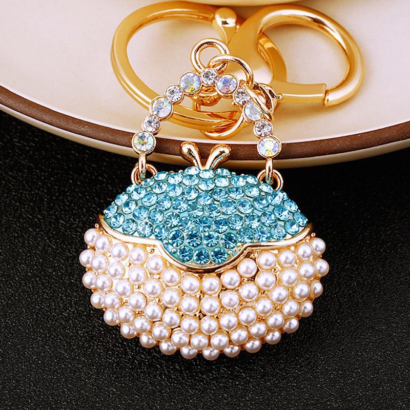 Fashion Cute Crystal Women Rhinestone Bag Lady Wedding Jewelry Trinket Car Girl Gift Bag Charm