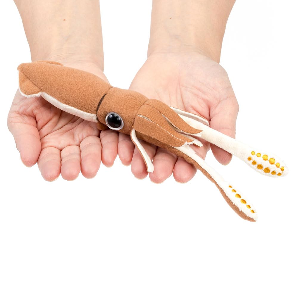 COLORATA Kjempeblekksprut Plysjmaskot (Realistisk dyphavsvesen med kjede) Nøkkelring Dukke Gave (Dobbelt testet)  Julegave