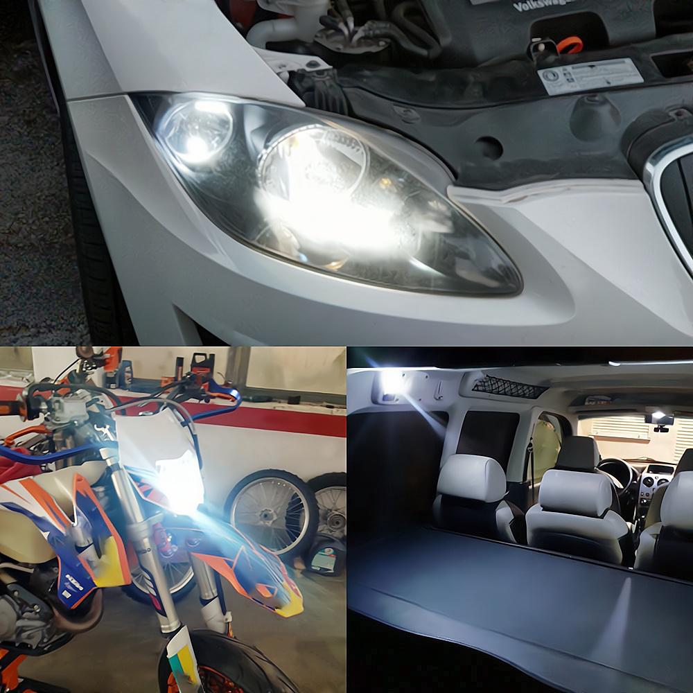 10/20PCS Car Auto Canbus Dome Reading Light W5w T10 168 194 Turn Signal License Plate Trunk Bulb White Lamp Interior Dome Lamps