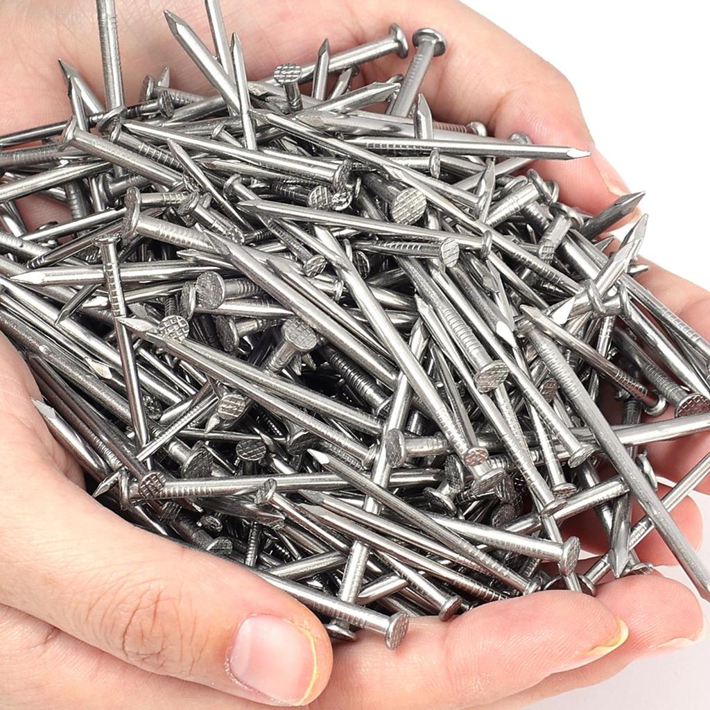 Wholesale Flat-Head Woodworking Nails Extended Stainless Steel Picture Wall Hanging Screws Fastener Pushpin 15/20/27/30/40/50mm