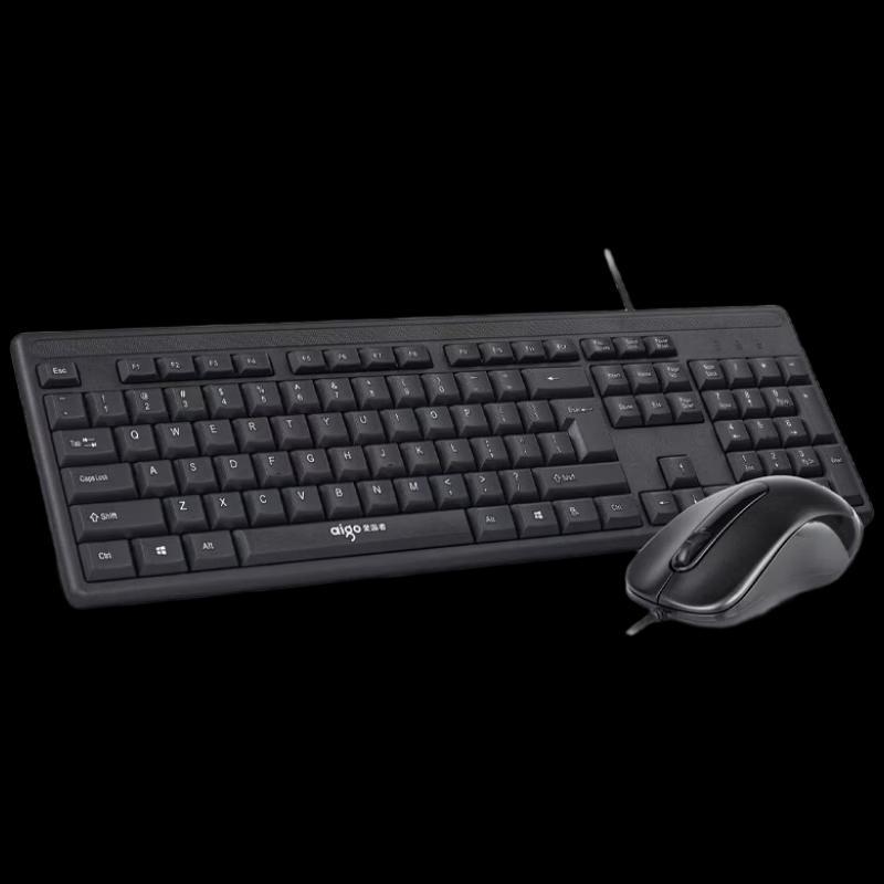 Aigo W9520 Wired Ergonomic Keyboard and Mouse Combo