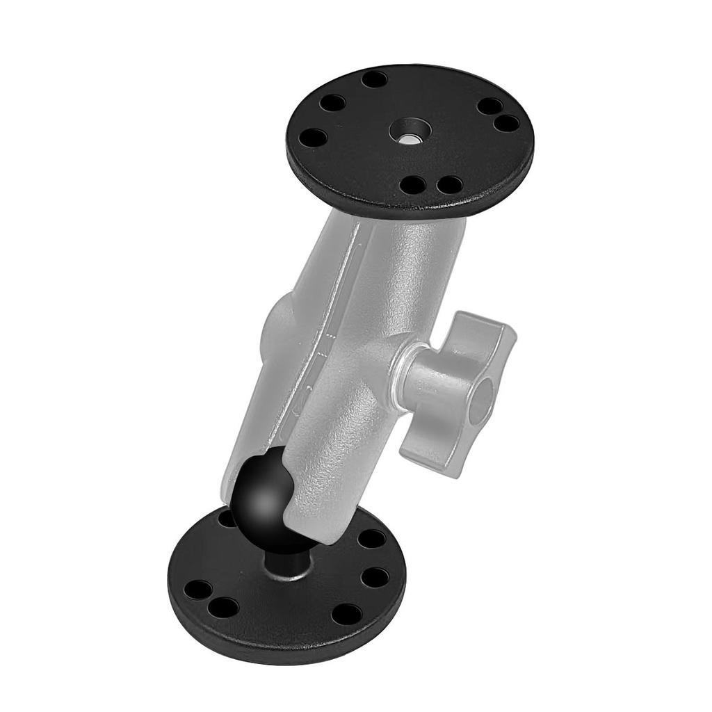 25mm / 1 Inch Ball Mount AMPS Round Adapter Plate Ram Mount for Industry Dual Ball Socket Arm for Garmin Lowrance Humminbird