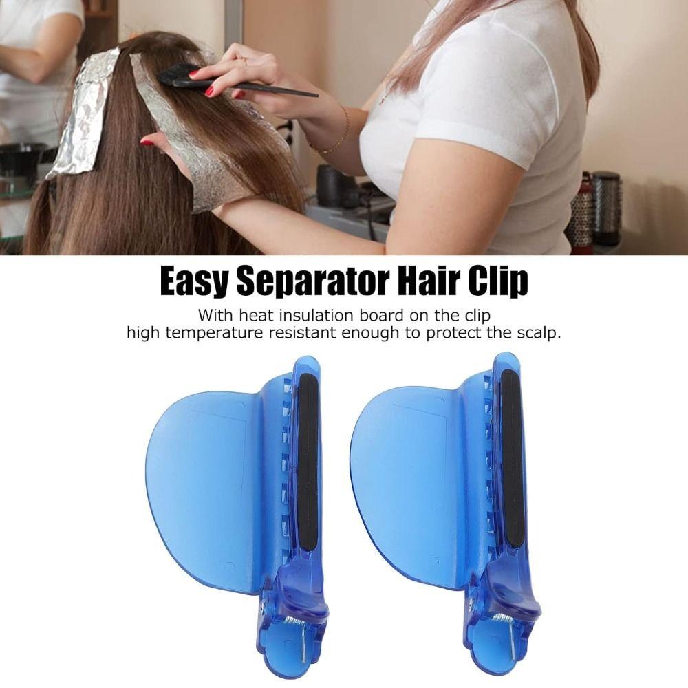 1/2PCS Heat Insulation Sectioning Clips Blue Hair Clips  for Wig Extension Hair Highlighting