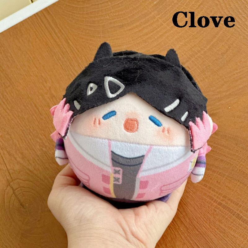 Lovely 10Cm Round Ball Egg Form Costume Animated Valorant Play Omen / Gekko Plus Clove Fluffy Companions Pendant Pouch Ornament Cuddly Toy Buddy