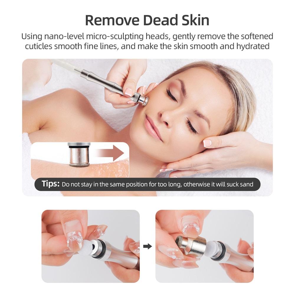 High Suction Diamond Microdermabrasion Machine for Facial Peeling Deep Cleaning Blackhead Removal Water Spray Exfoliation Device
