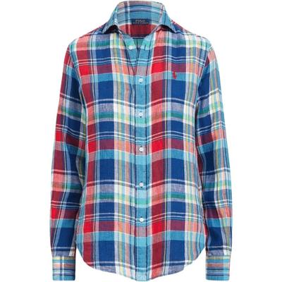Polo SS23 Kleurblok Gestreept Enkelrijig Overhemd Dameshemden Blauw 211867455-005