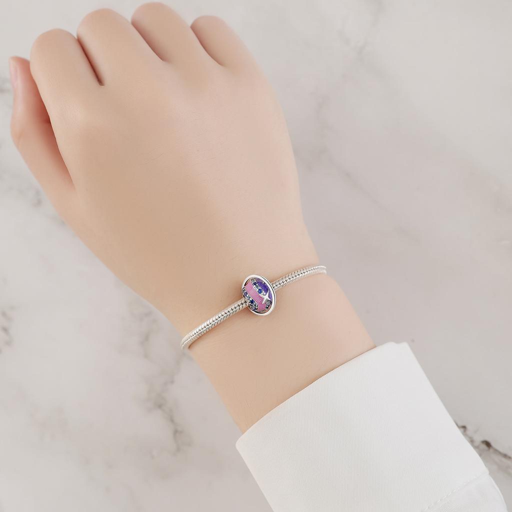 Bead Charms copper Charm Bead Charms Authentic Colored Planet Moon Sun Bead Charms Compatible With Bracelets Jewellery Diy Women Fine Gift Accessory
