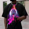 Men's T-Shirt 3d Animation Character Print Short Sleeve Tee For Men Fashion Street Man Clothing Loose Oversized T-Shirt Top