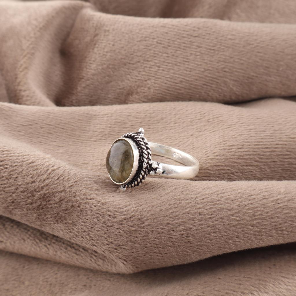 Labradorite Ring, Handmade Gemstone 925 Sterling Silver Ring Antique Jewelry, For Gift Silver Jewelry For Wedding Gift