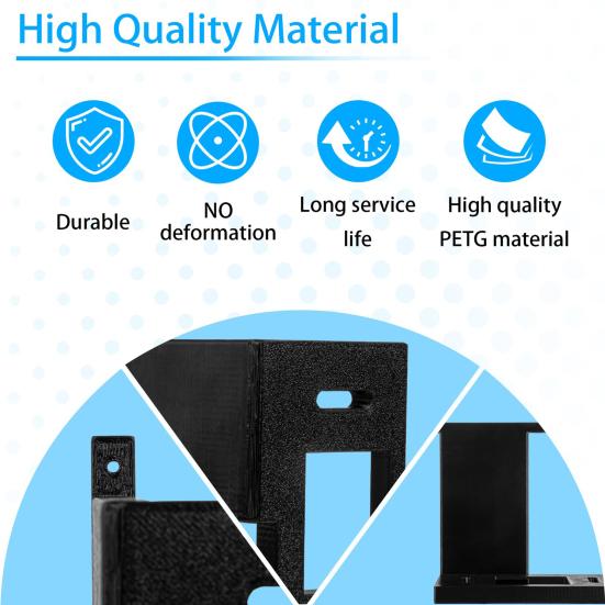 Ring Doorbell Extender Mount Weather Resistant Design Ultra-Thin Heavy-Duty Extension Bracket Stand Tools-free Doorbell Extender