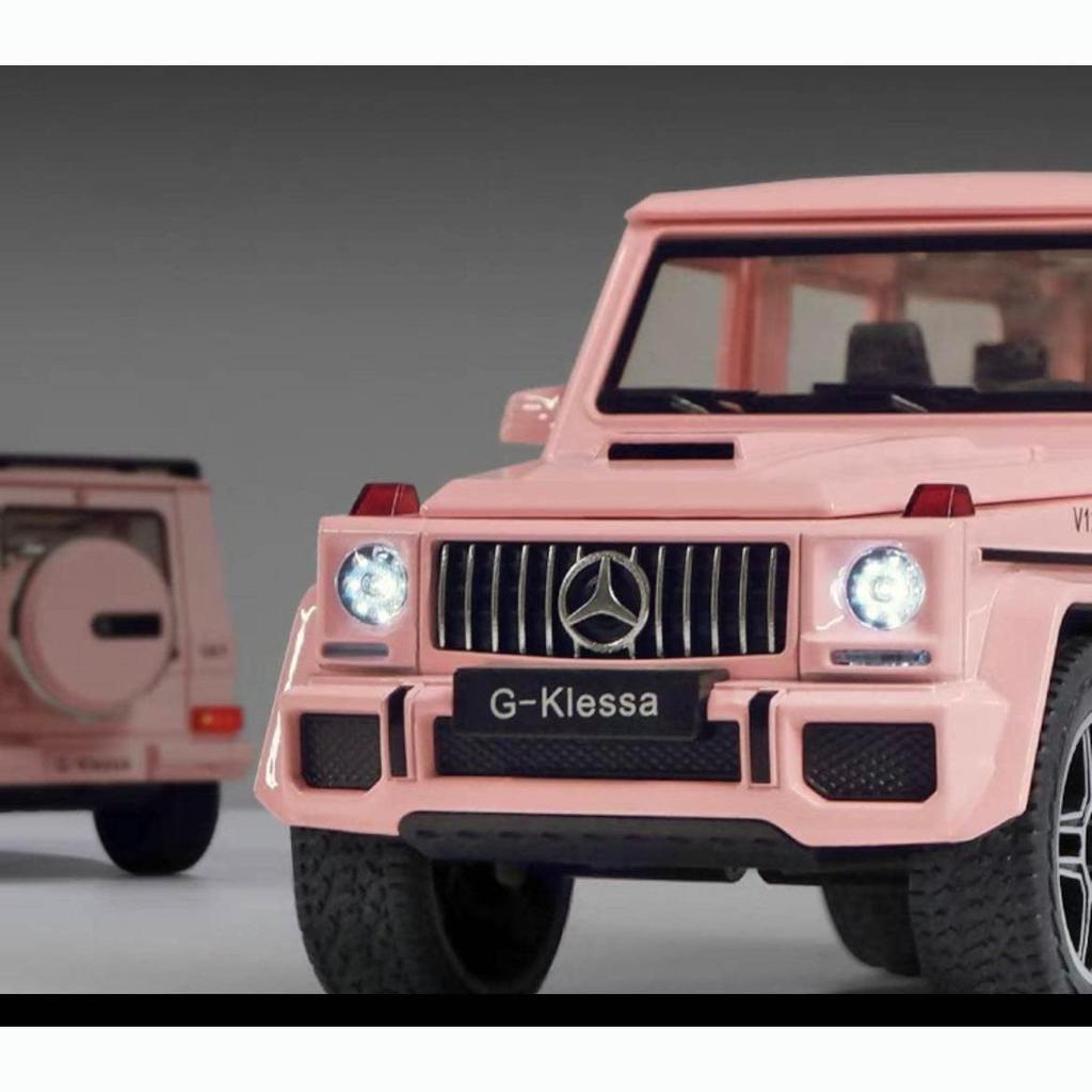 1:Benz G800 litý model auta v měřítku 22, stahovací autíčko se světlem a zvukem pro chlapce, dospělé dárek
