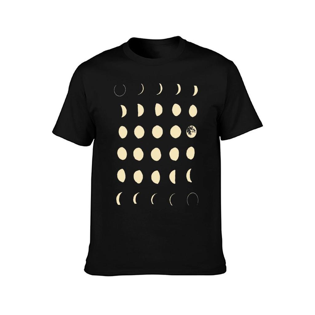 Moon Phases TShirt Big Size Loose Fit Tee Shirt