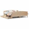 VidaXL Bed Frame with Headboard 160x200 Cm Solid Pine Wood, Bed, Bed, Double Bed, Bedroom Furniture, 3301782