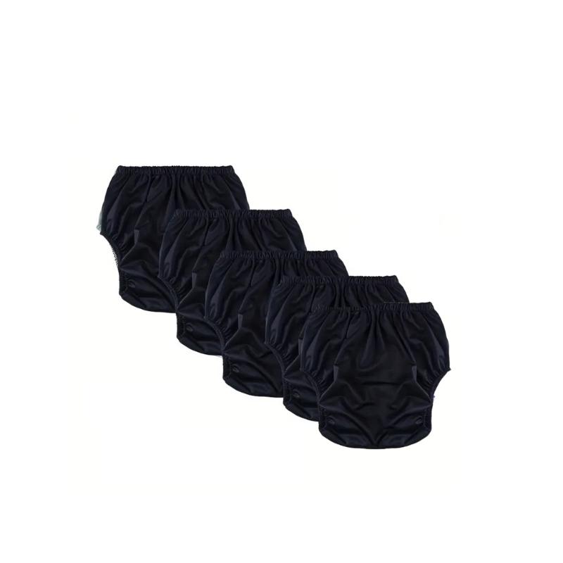 Pantaloni per Incontinenza Adulti 5 Pezzi Resistenti all'Acqua Copri Pannolino Riutilizzabile Mutandine a Tenuta Stagna Biancheria Intima Speciale Slip
