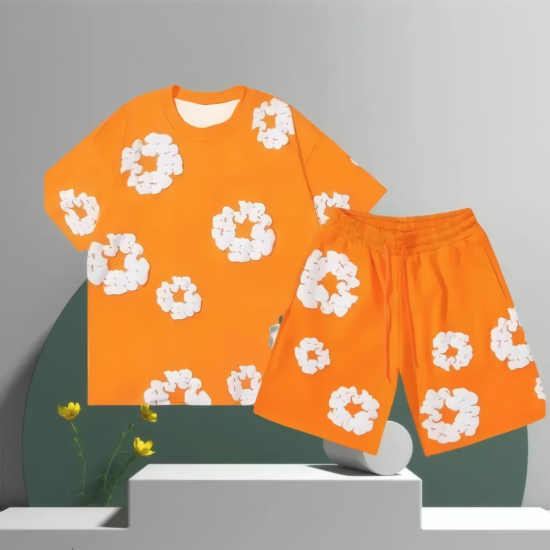 

Hit Casual and Fashionable Men s Set Daily Floral Printed Pattern Polyester Men s Wear 6XL