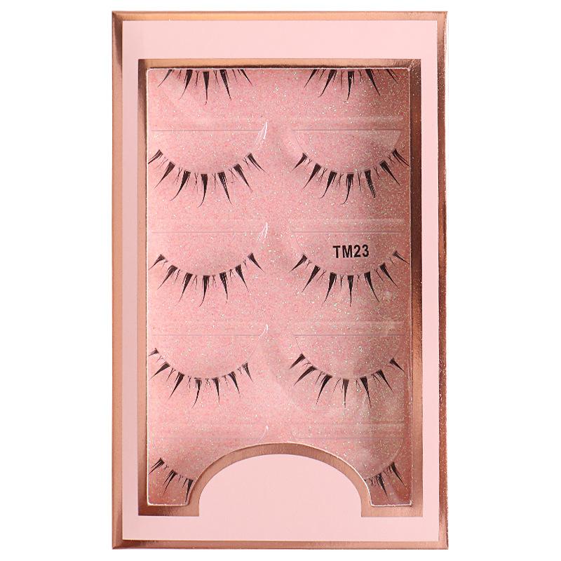 Transparent Fishing Line Little Devil Natural Slender False Eyelashes 5 Pairs Of Natural Simulated Eyelashes