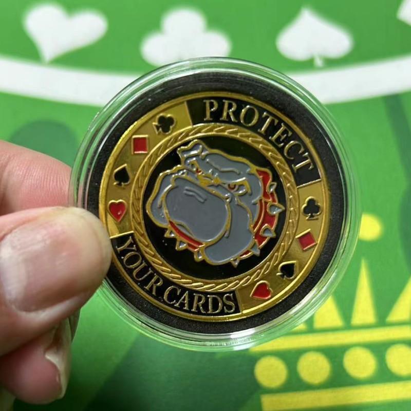 Texas Hold'em, Kovové tlakové karty, Šťastné mince, Kódy domů s blindy, dealer, Plný tlak all-in, žetony, tlakové karty