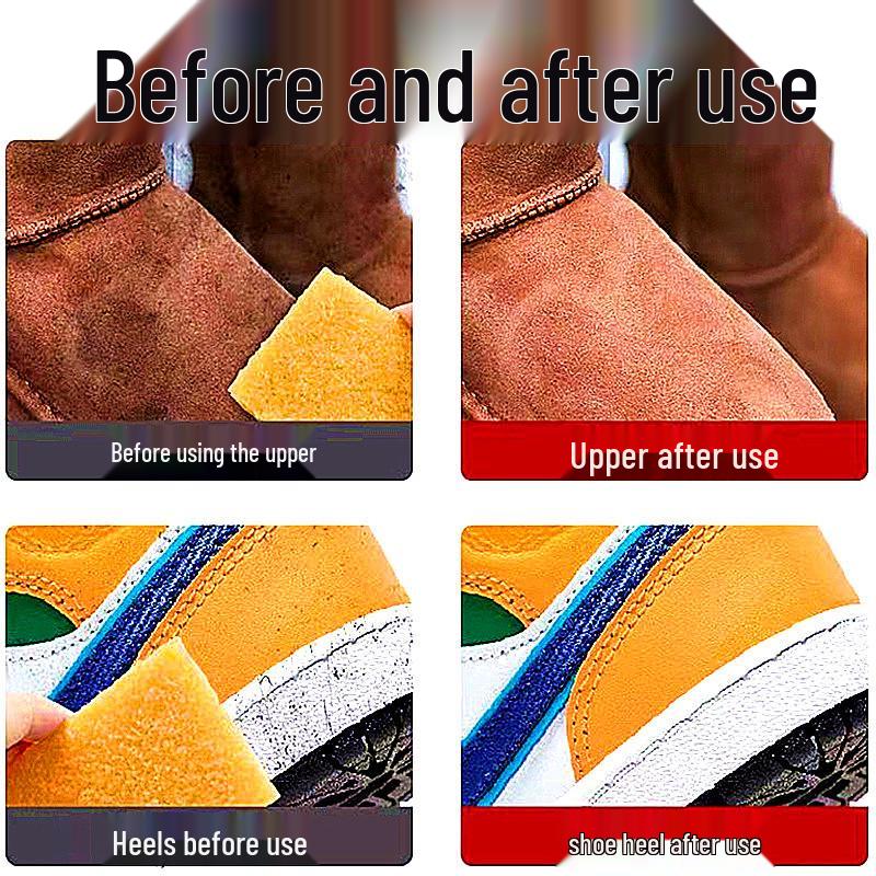 Shoe Cleaning Eraser: Rubber Block for Suede, Nubuck & Sports Sneakers