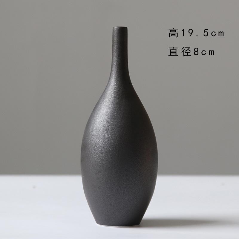 Morandi Color Ceramic Vase, Nordic Ins Style Flower Arrangement Container for Living Room TV Cabinet Dining Table Decor