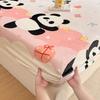 Flannel Bed Sheet Winter Warm Plush Fitted Sheet Soft Mink Cashmere Bed Linen Mattress Cover Elastic Bedspread