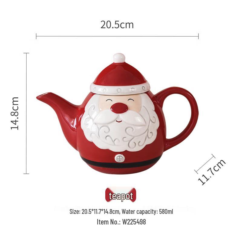 Nordic Ceramic Christmas Santa Plate