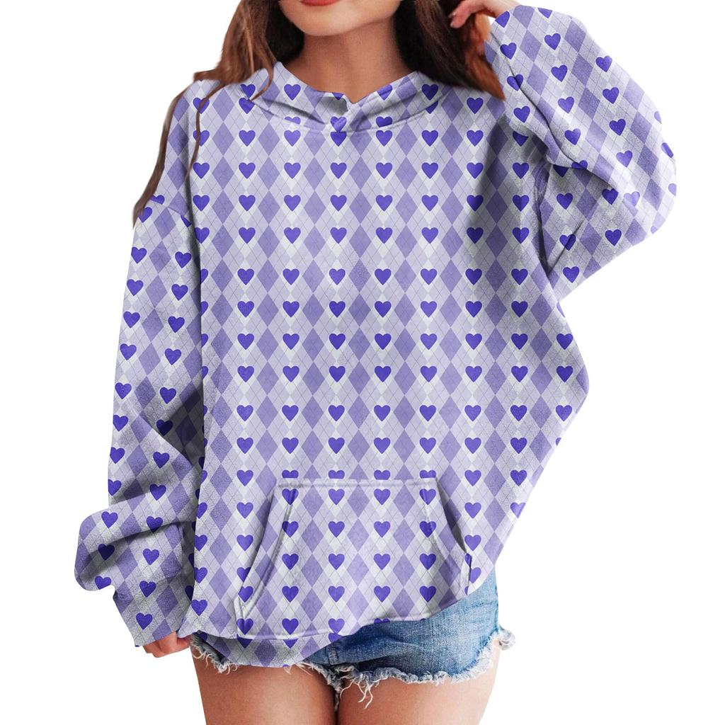 Hanorace pentru fete adolescente Hanorace cu mânecă lungă cu șnur Pulover drăguț supradimensionat