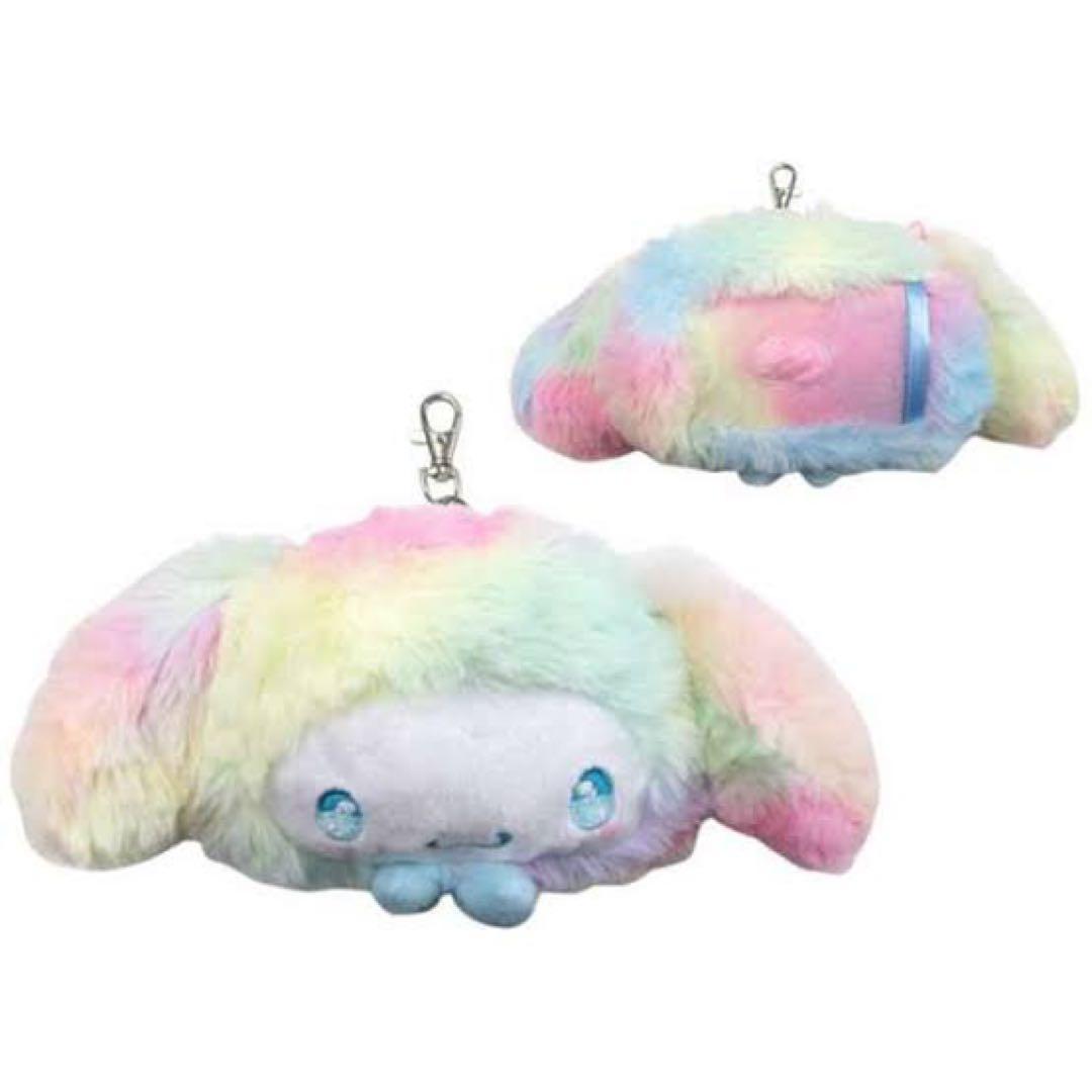 Cinnamoroll stuffed toy pass case rainbow color