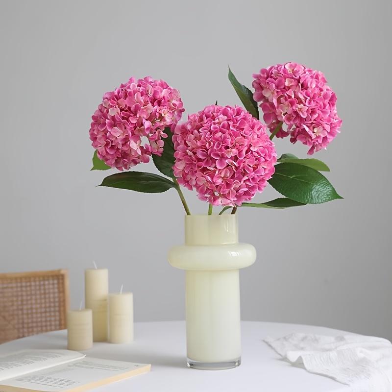 3 st Realistiska Konstgjorda Hortensiabuketter - Utomhus Konstgjorda Blommor, Lämpliga för Familj, Bröllop, Kontor och Högtidsdekorationer.