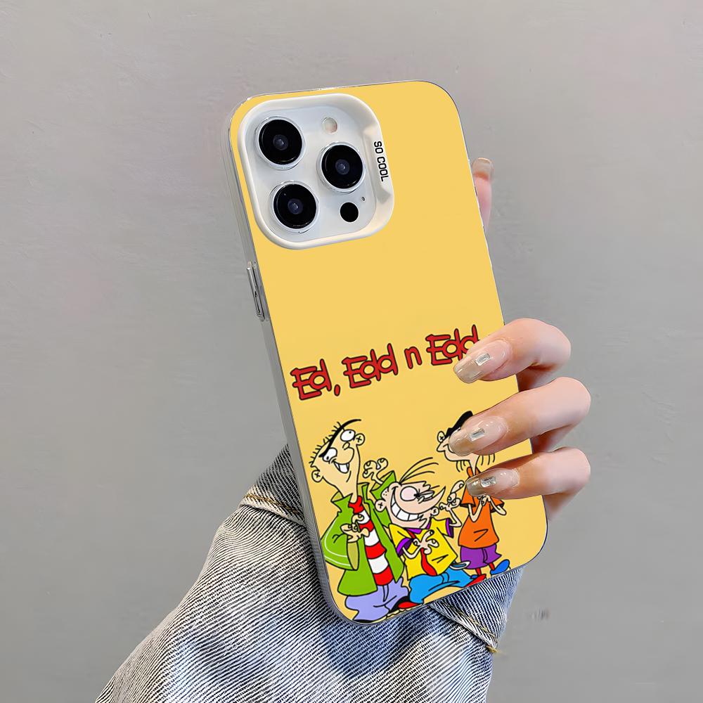 Cute Ed Edd N Eddy Phone Case For IPhone 17 Pro Max 15 Pro 16 14 Plus 12 13 Mini 11 Pro Shockproof Colorful Cover