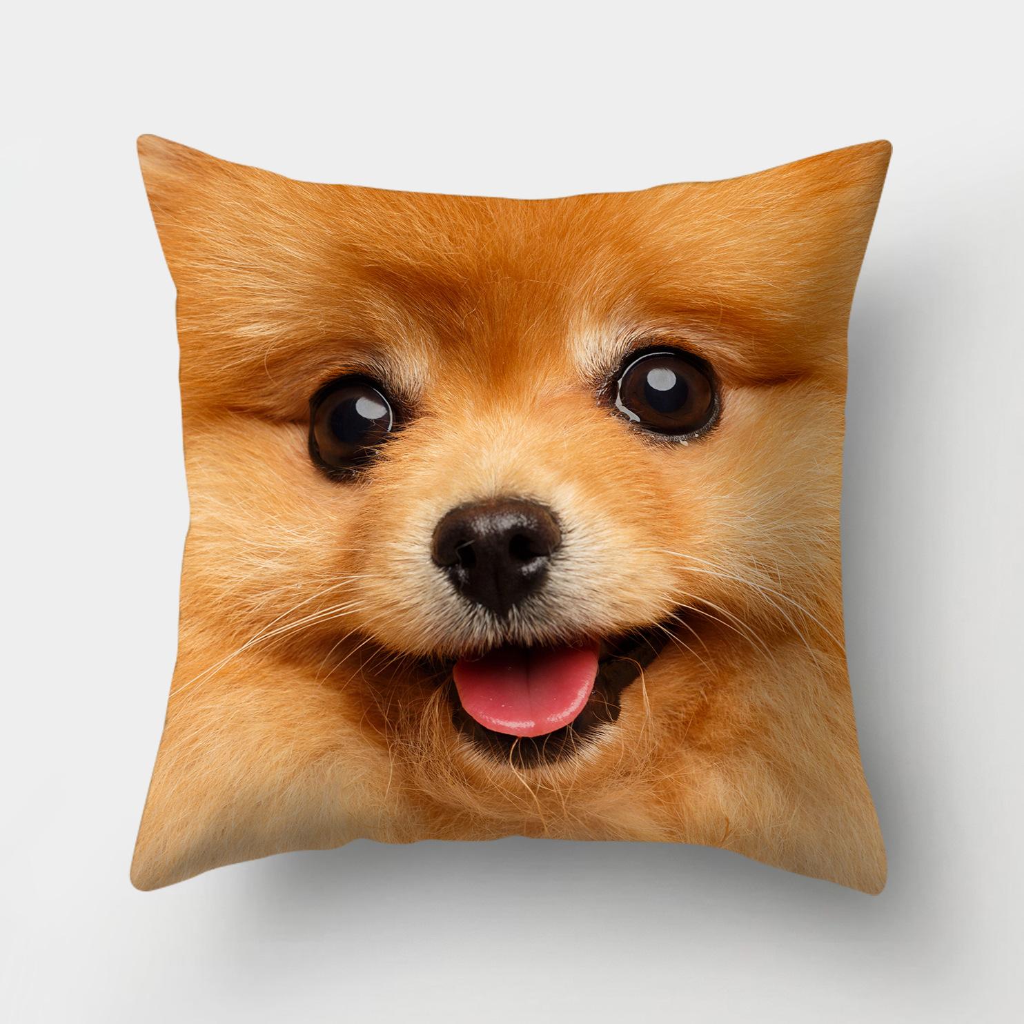 

1 шт., чехол для подушки с рисунком собаки, домашний декор, автомобиль, офисные принадлежности, уличная подушка 40x40cm