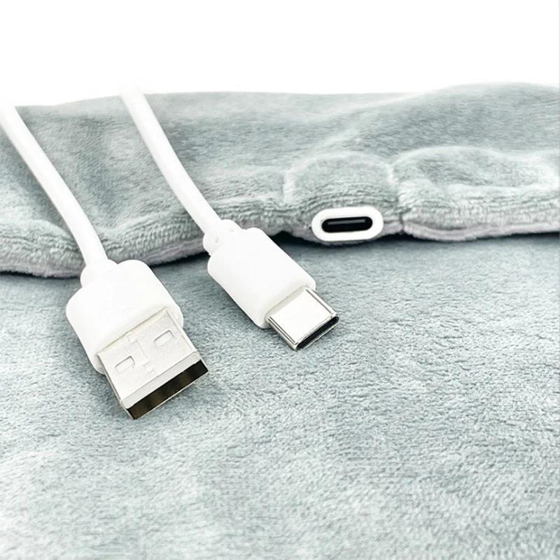 Usb Thermostatic Hand Warmer for Winter Office and Home Use Shawl Warm Hands and Legs Short Velvet Fabric Heating Blanket New