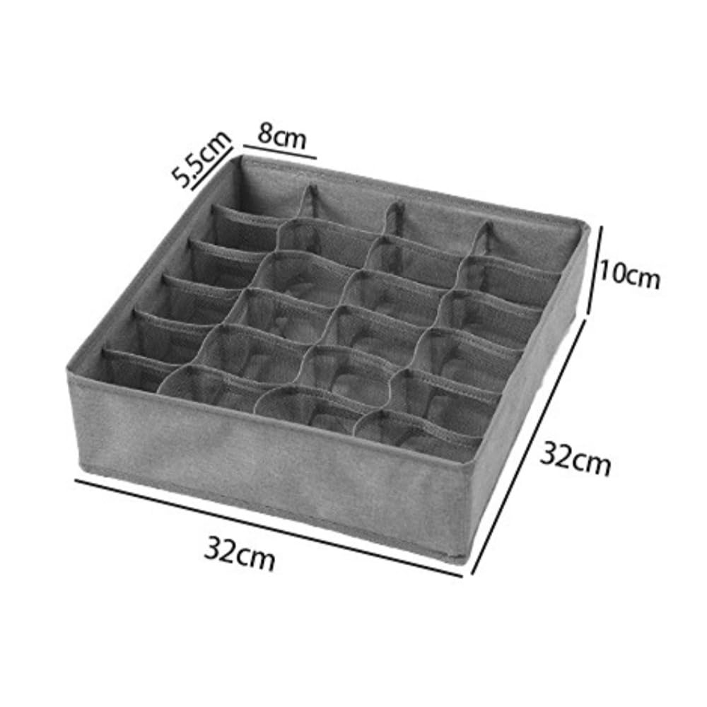 Itisyou Sock Storage Underwear Storage for and Small 24 Drawer with Storage Box, Box, Underwear, Socks, Ties, Items, Foldable, Compartments, Dividers,