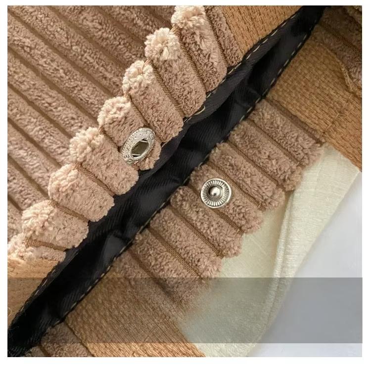 Korean Mini Bucket Bag Corduroy Handbags Crossbody Bag for Women Vertical Casual Mini Tote Bag Power Bank Phone Pouch Coin Purse