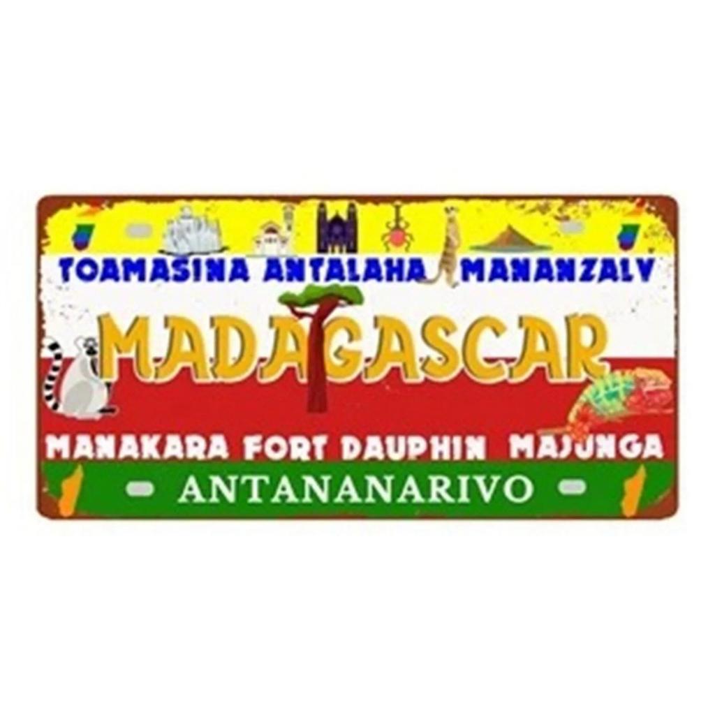 Iceland License Plates Metal Tin Signs for Wall Art Decoration Vintage Tags Metal Automotive Signs For Cafe Bar Club Garage Pub