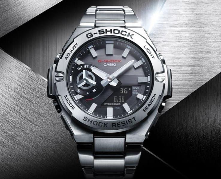 Casio G-Shock G-STEEL GST-B500 Series Solar Bluetooth Analog Digital Watch GST-B500D-1A