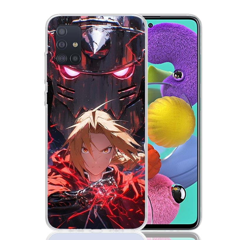 Anime F-ullmetal A-Alchemist Phone Case For Samsung Galaxy A52 A32 A22 A12 A02S A50S A30S A51 A31 AA71 Note 20 Ultra 10 S10 Plus